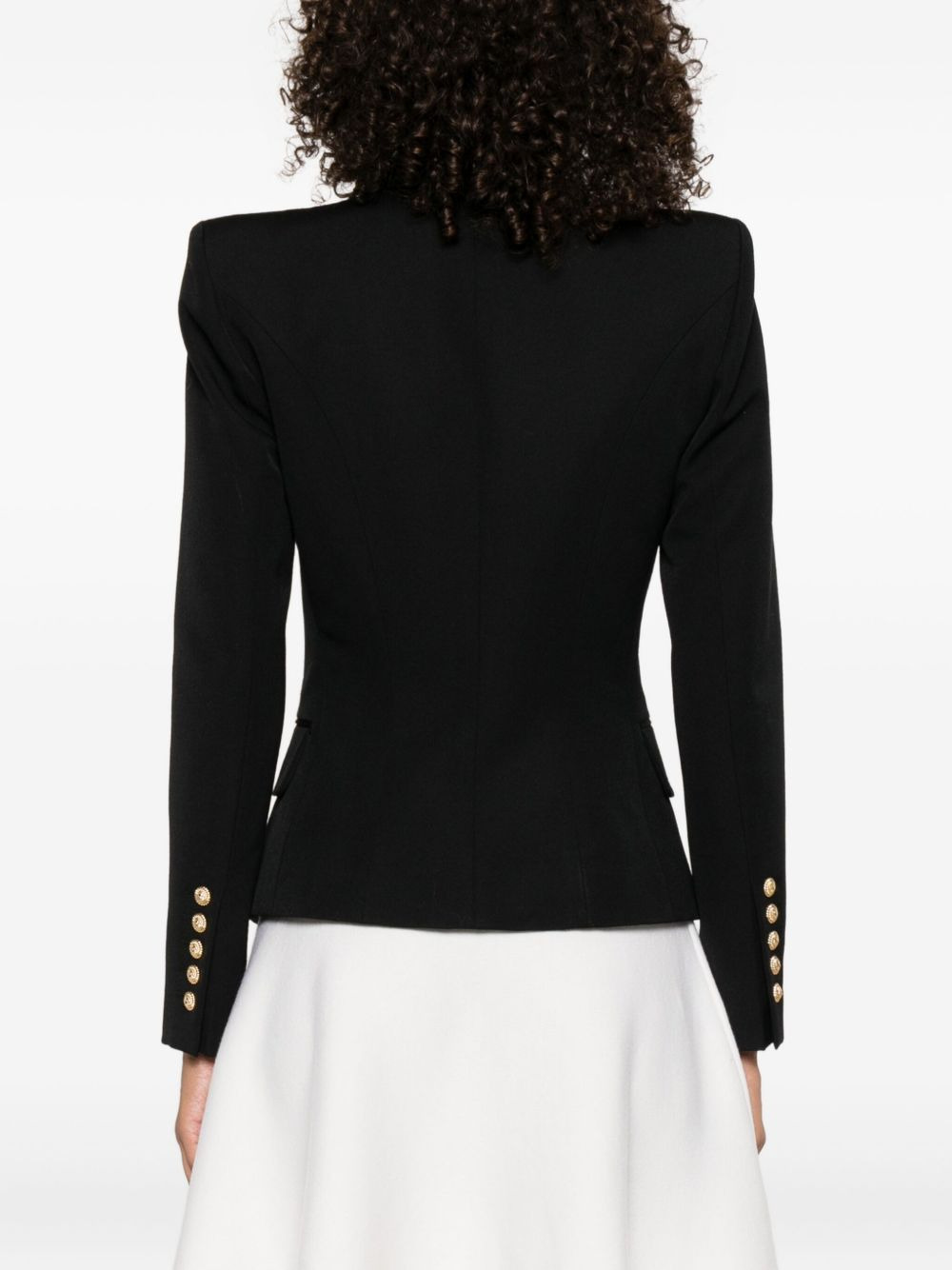 double-breasted wool jacket - 4