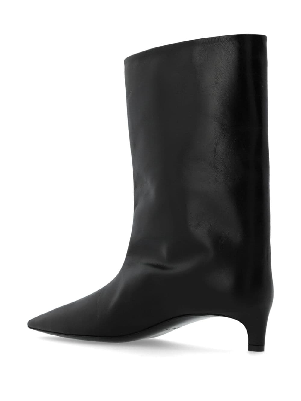 pointed-toe leather boots - 3