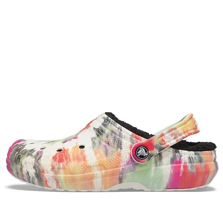 Crocs Classic Clog Tie Dye Shoe Multi-Color Black 206341-0C4 - 1