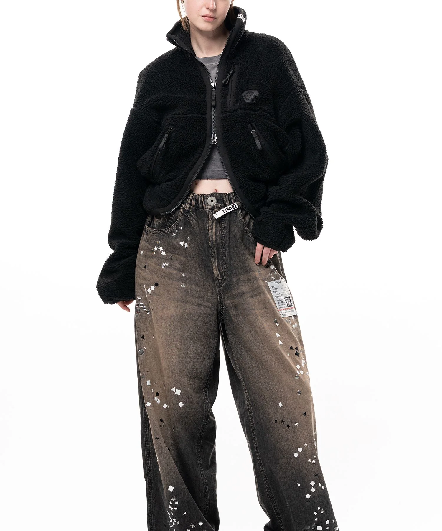 Cropped Boa Jacket - 1