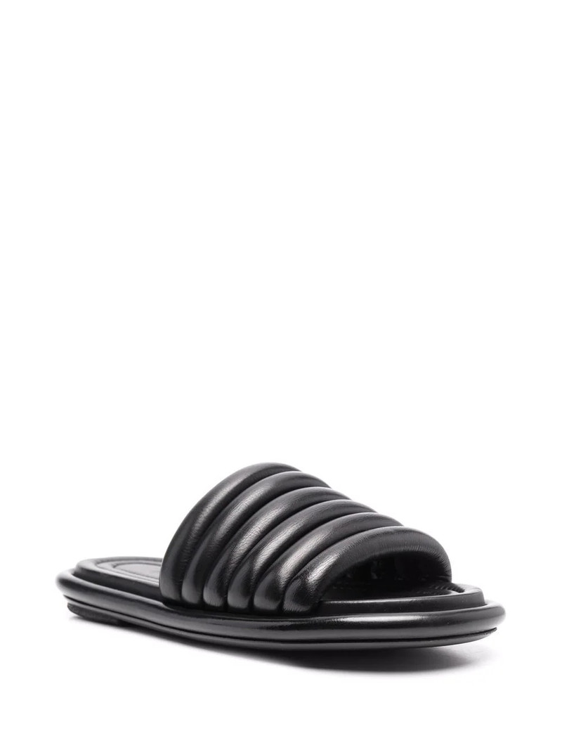 Marsèll ribbed leather slides outlook