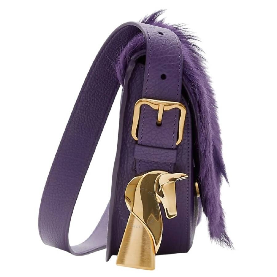 Burberry Small Calf Hair Chess Satchel Bag - 2