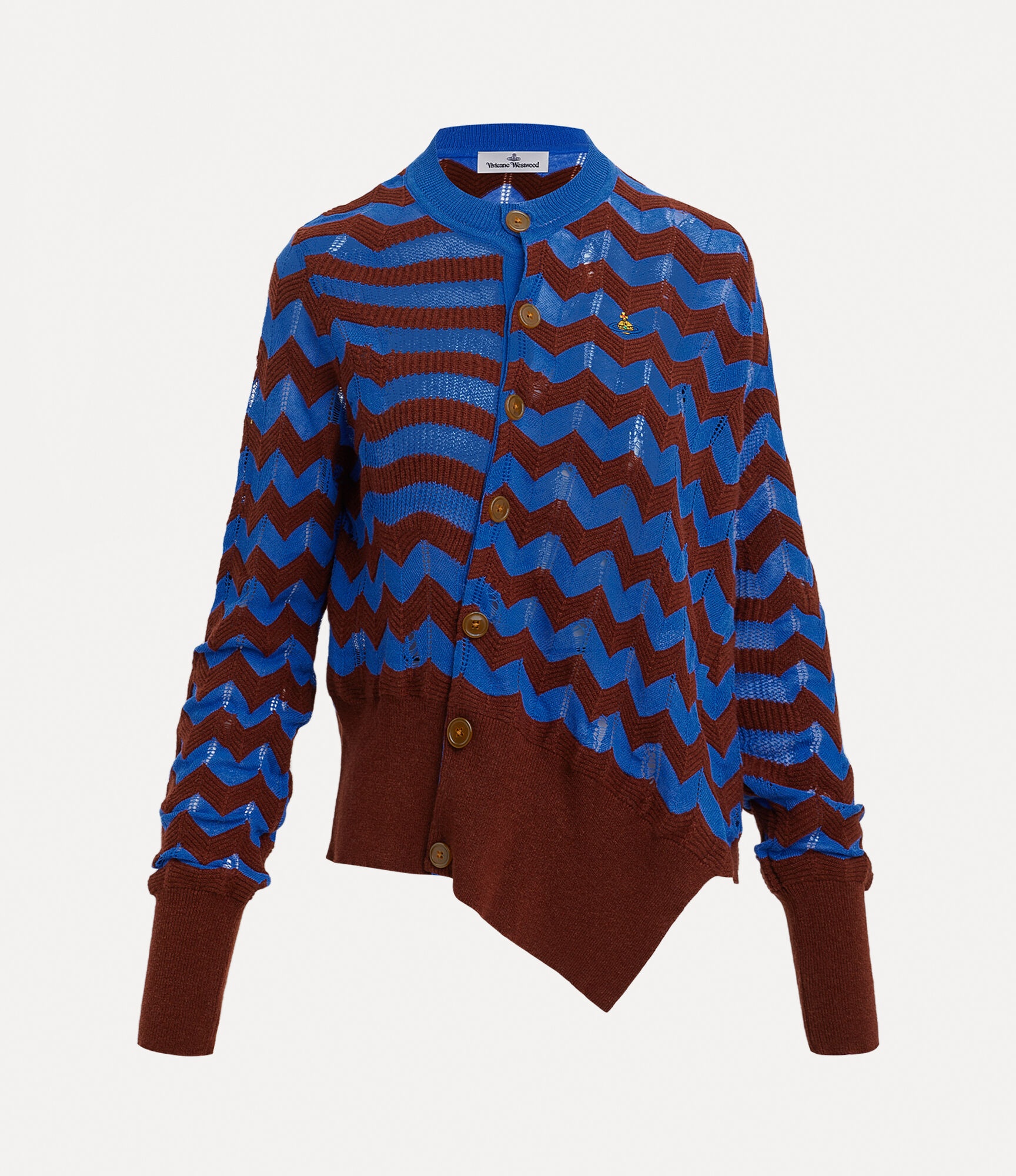 DRUNKEN CHEVRON CARDI - 1