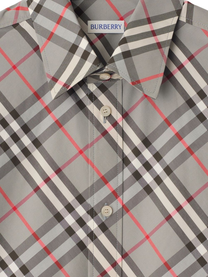 Burberry checked shirt outlook