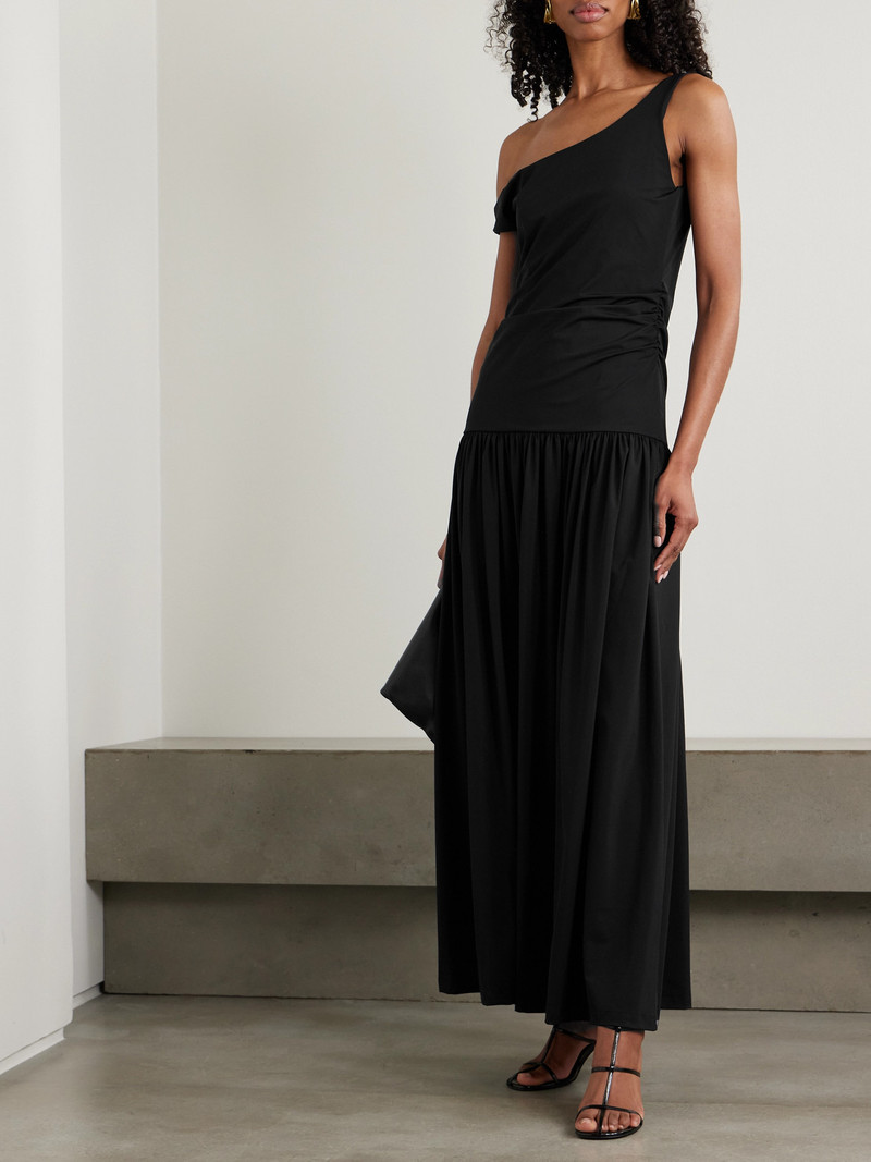 RÓHE Off-the-shoulder Ruched Gathered Stretch-jersey Maxi Dress outlook