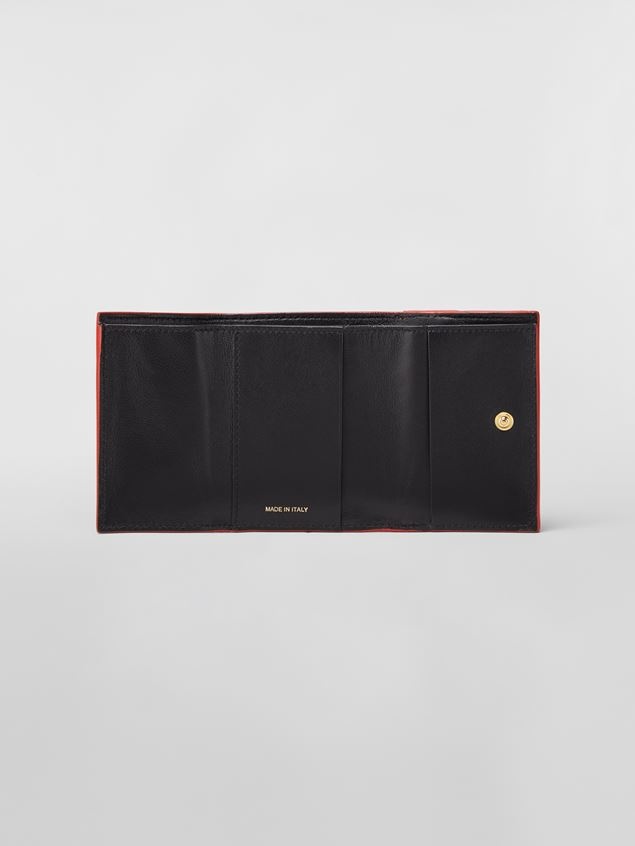 GREEN SAFFIANO CALFSKIN TRI-FOLD WALLET - 2