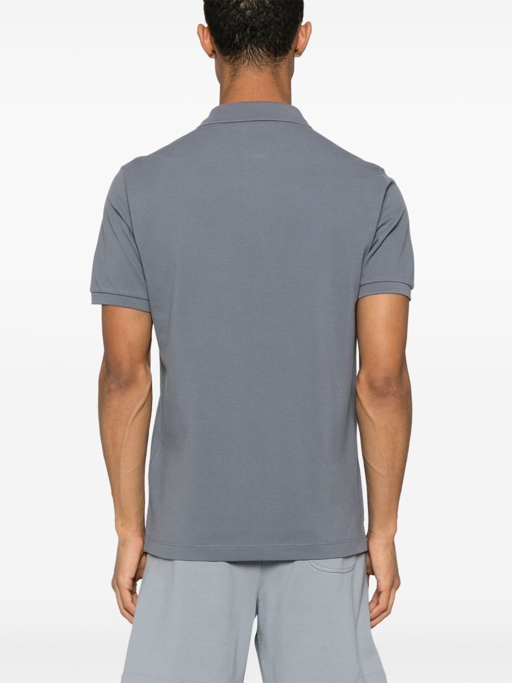 Compass-motif polo shirt - 3