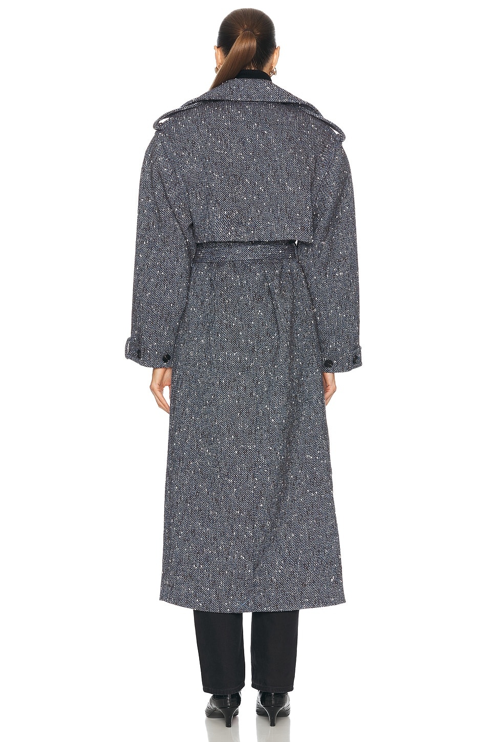 Boucle Trench Coat - 4