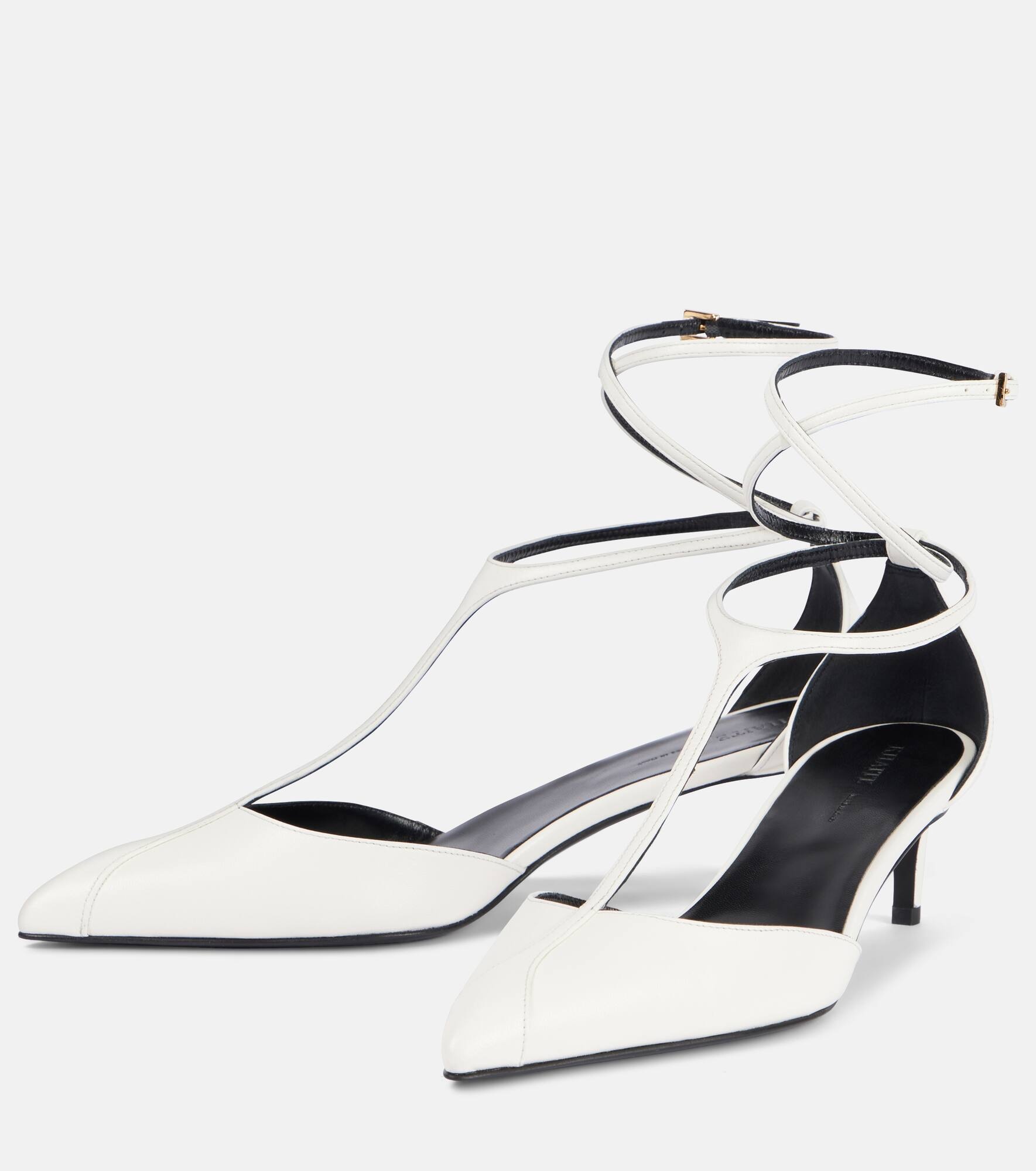 Mia 45 leather pumps - 4
