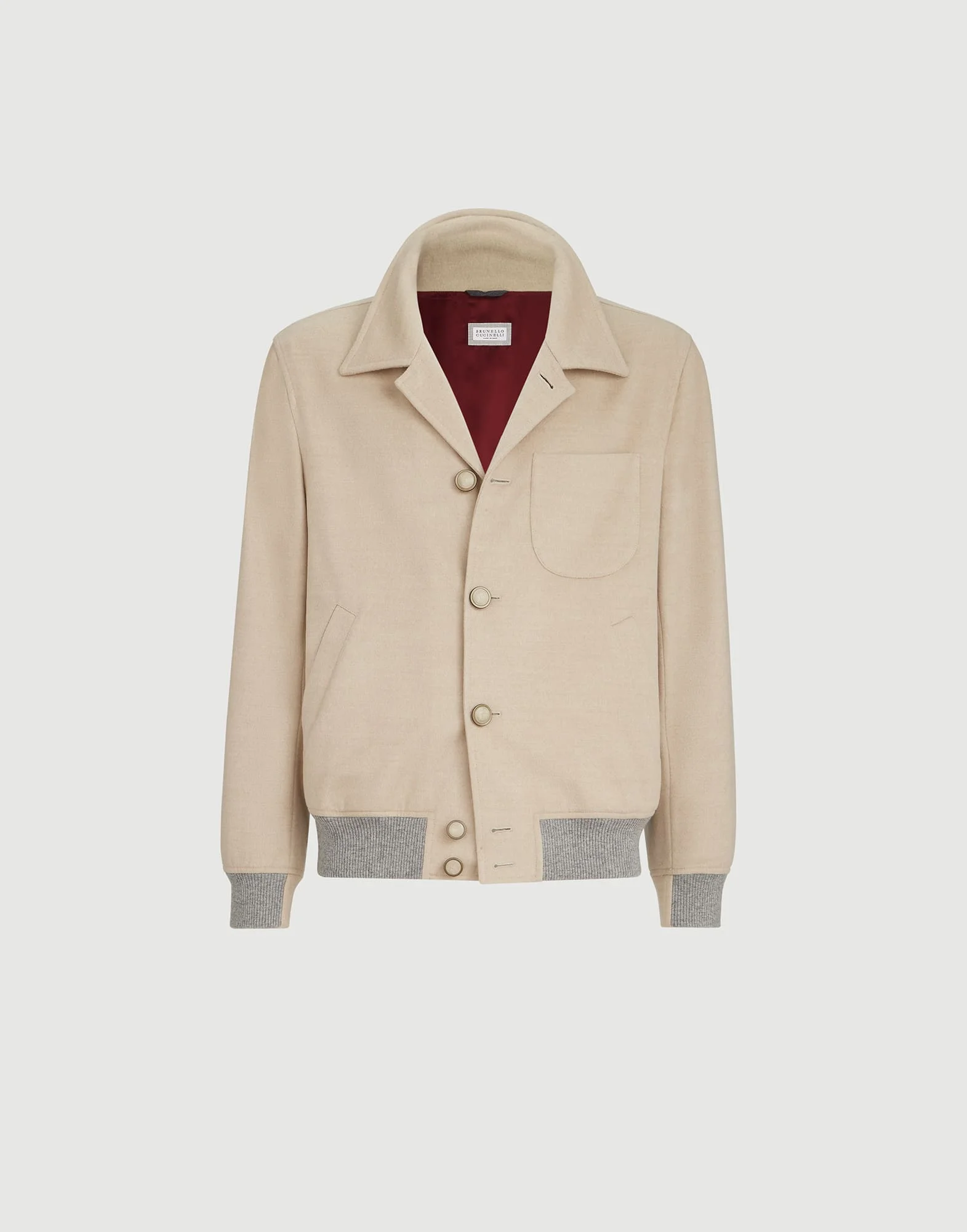 Lightweight virgin wool cloth outerwear jacket - 1