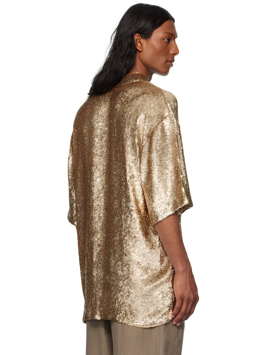 Gold Sequinned Shirt - 3