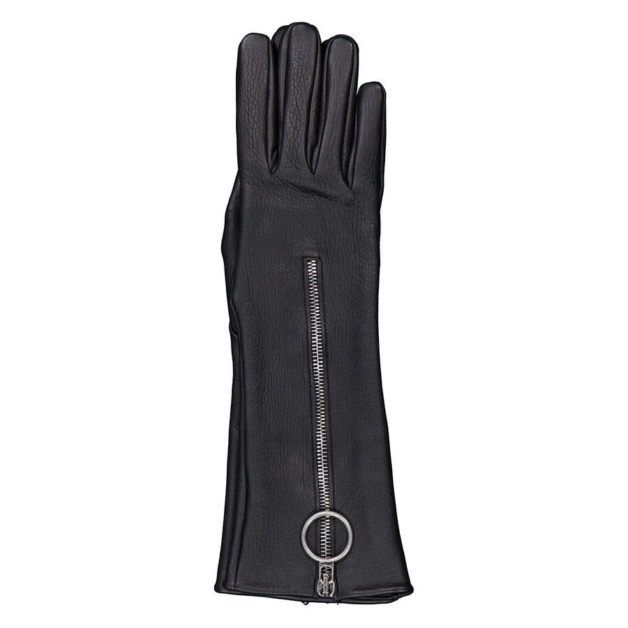 Burberry Leather Zip Gloves - 4