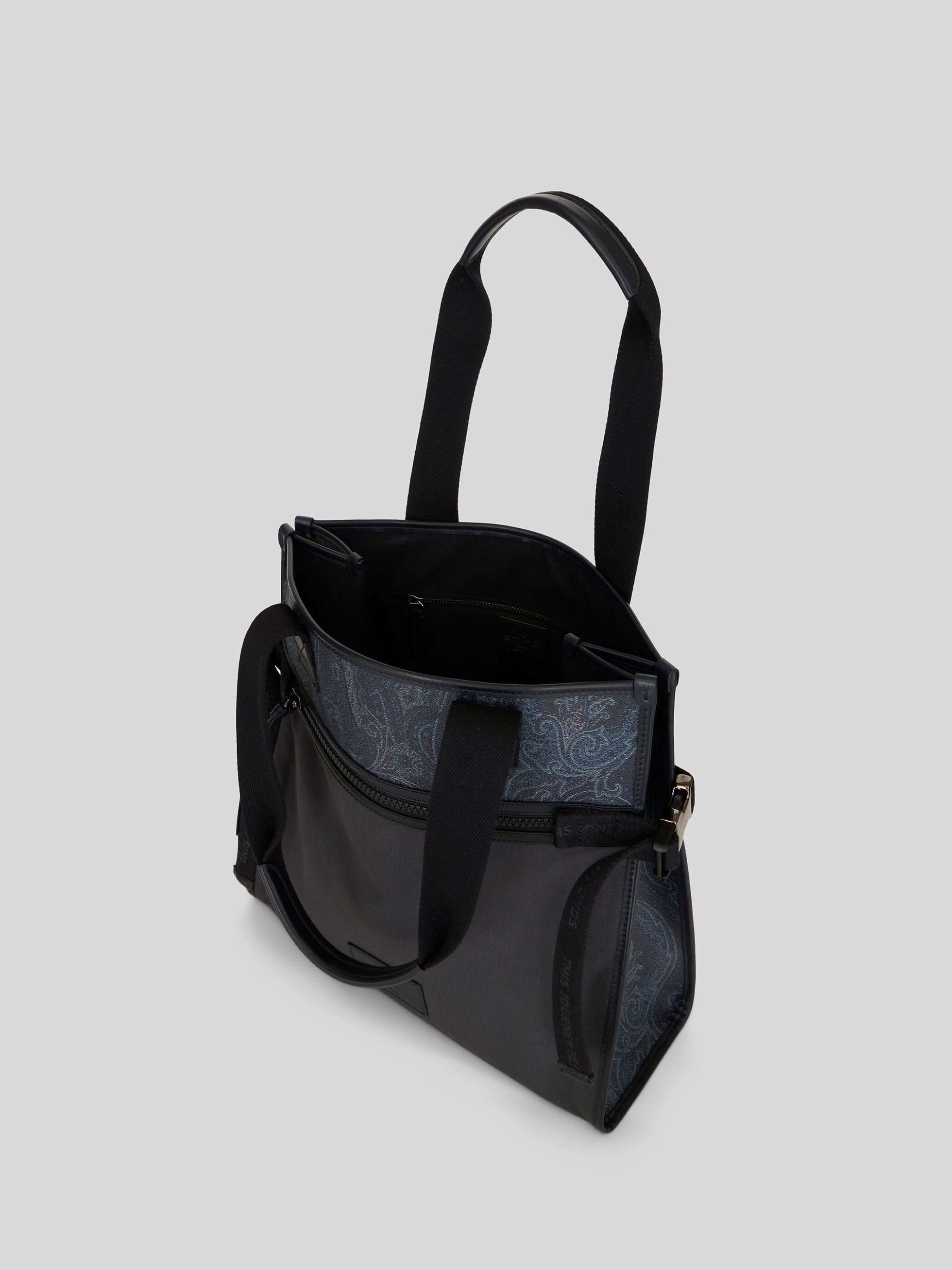 COLOUR BLOCK PAISLEY SHOPPING BAG - 4
