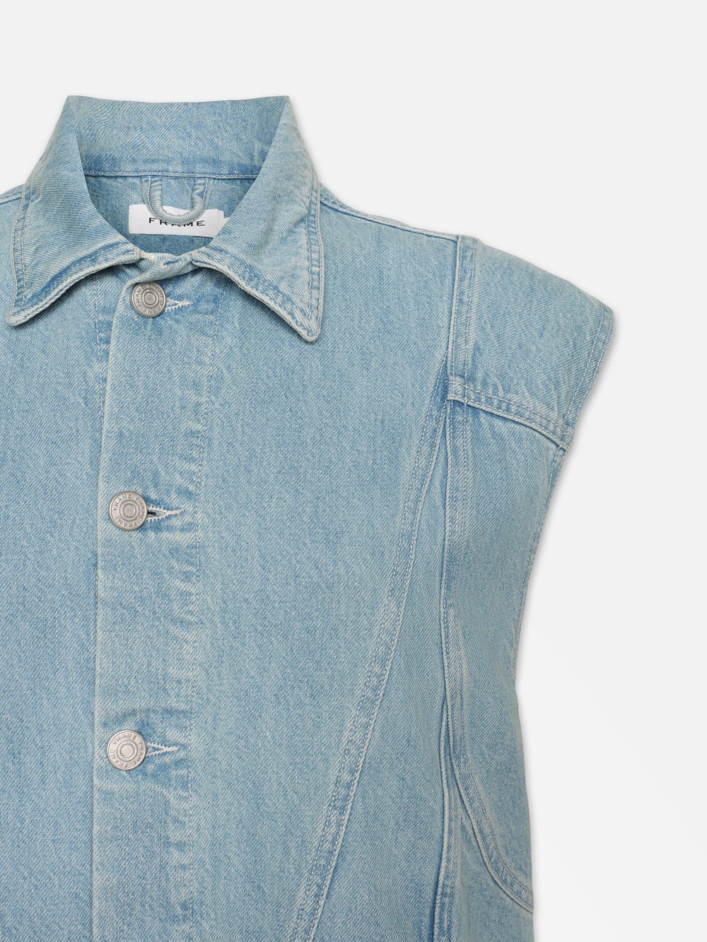 Angular Trucker Vest in Hercules - 4