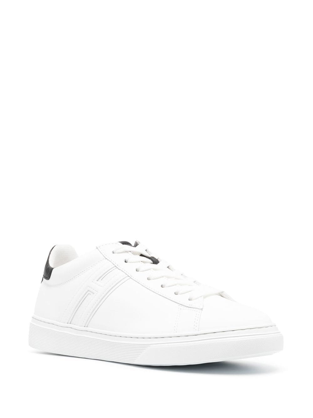 leather lo-top sneakers - 2