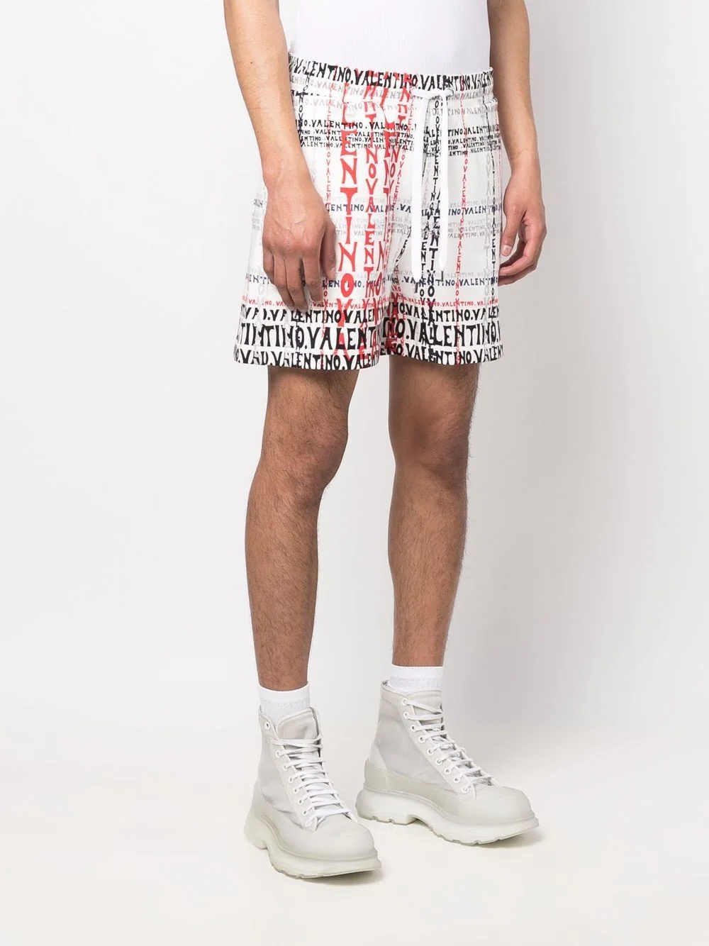 all-over logo-print track shorts - 3