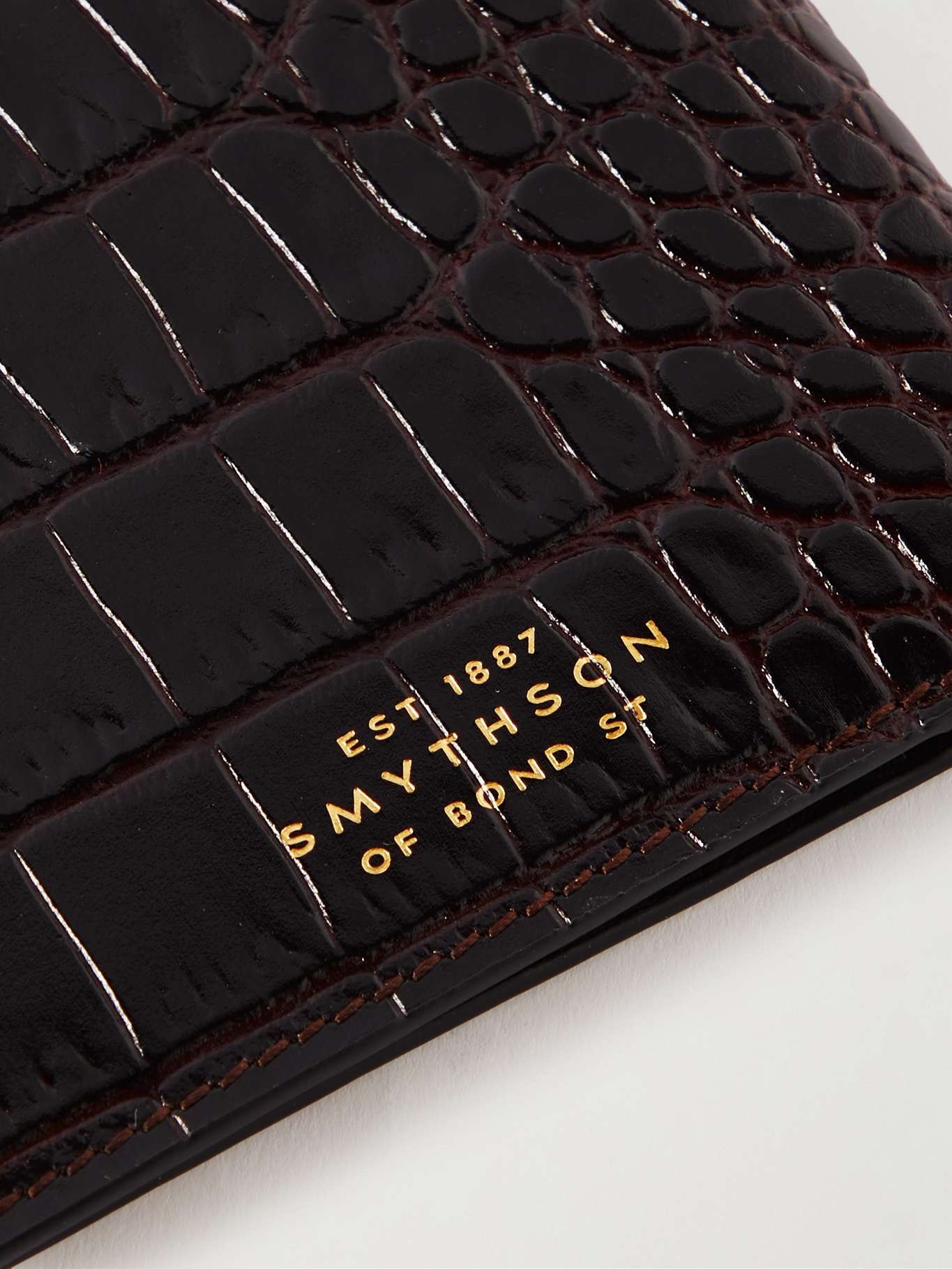 Mara croc-effect leather passport cover - 3