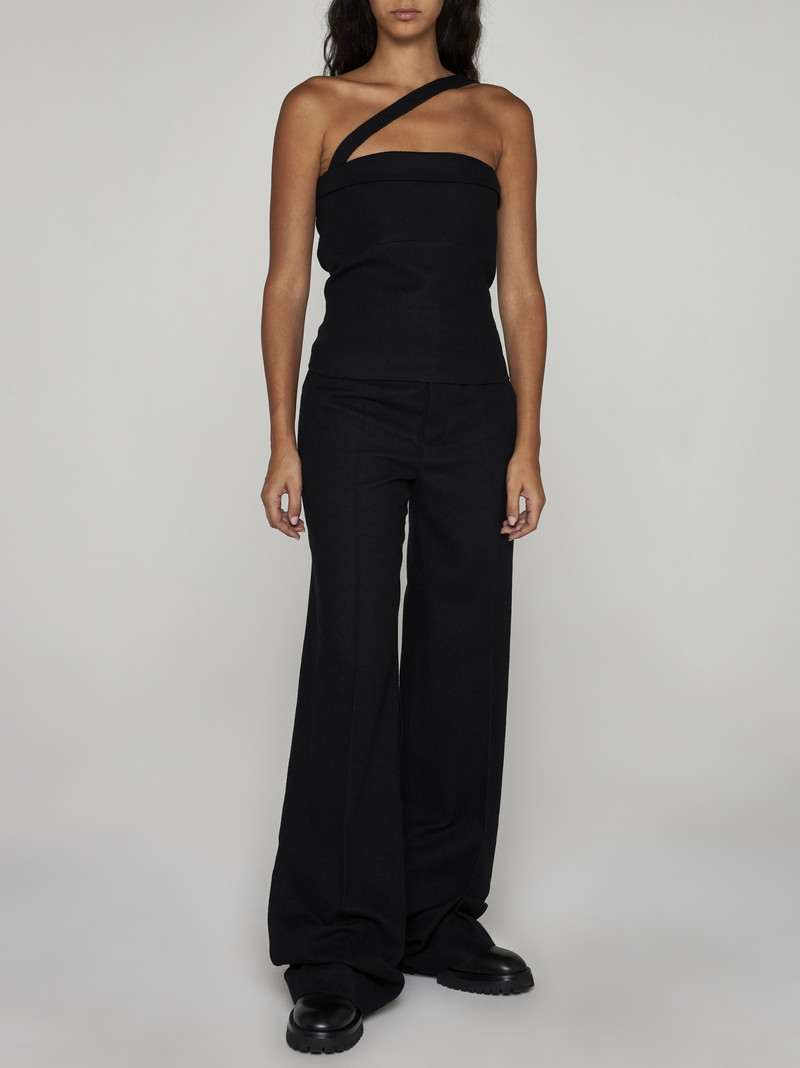 Ann Demeulemeester Oda virgin wool top outlook