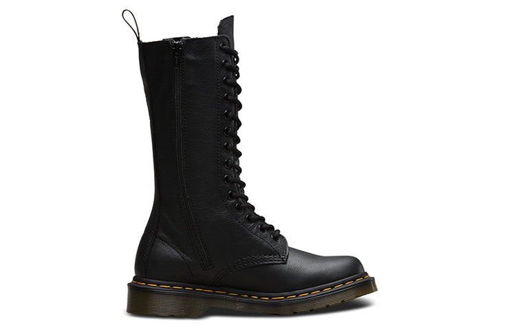 (WMNS) Dr. Martens 1B99 Leather Mid Calf Boot 'Black Virginia' 11820008 - 2