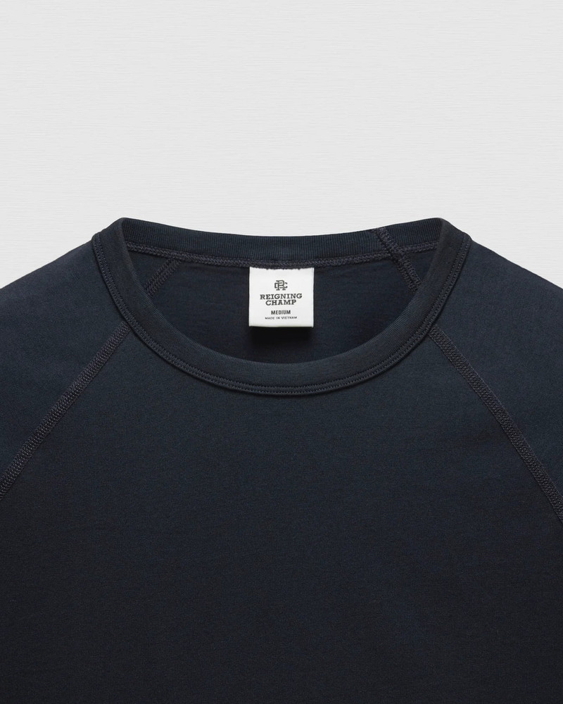 Reigning Champ Lightweight Jersey Standard Raglan Tee - Navy outlook