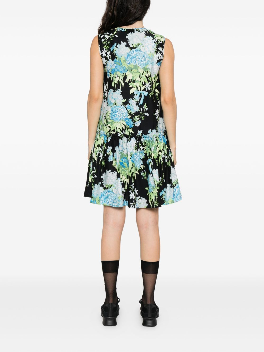floral ruffled mini day dress - 4