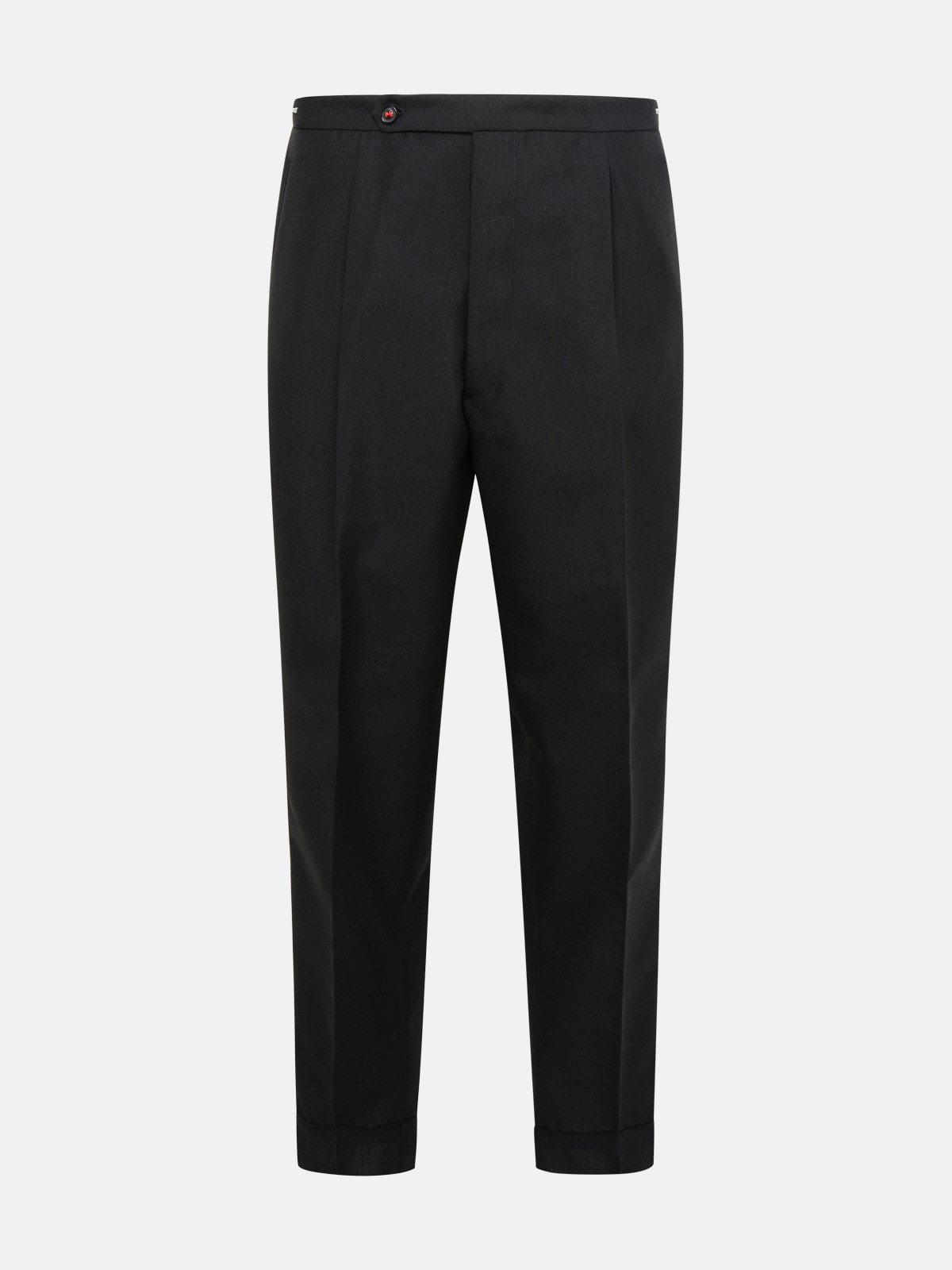 Black wool trousers - 1