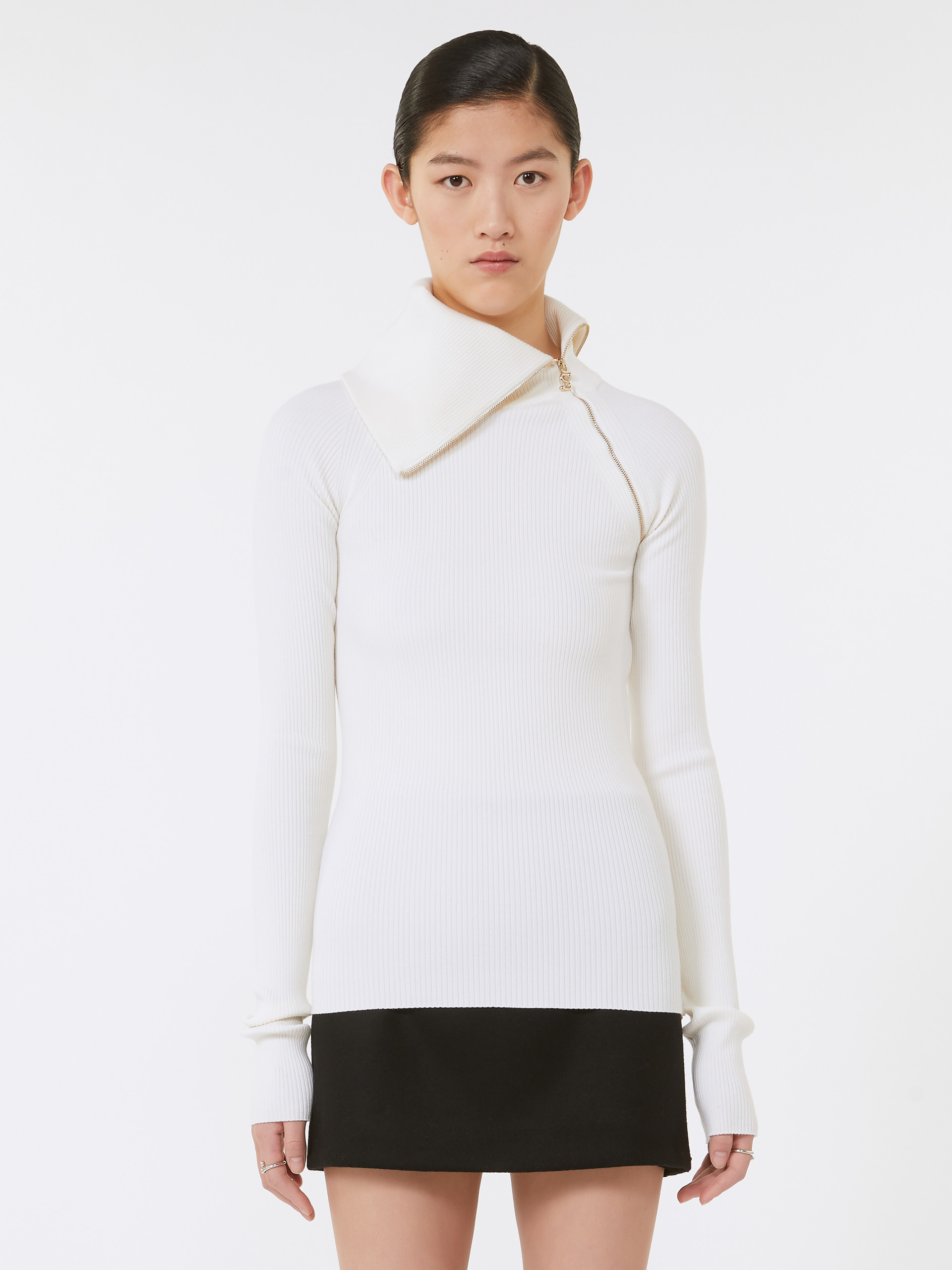 PINNA Wool sweater with high neck detail - 3