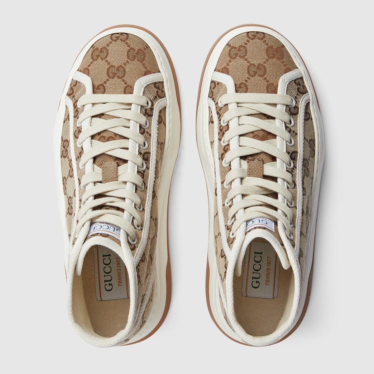 Gucci GG High Top Canvas Sneakers - 3
