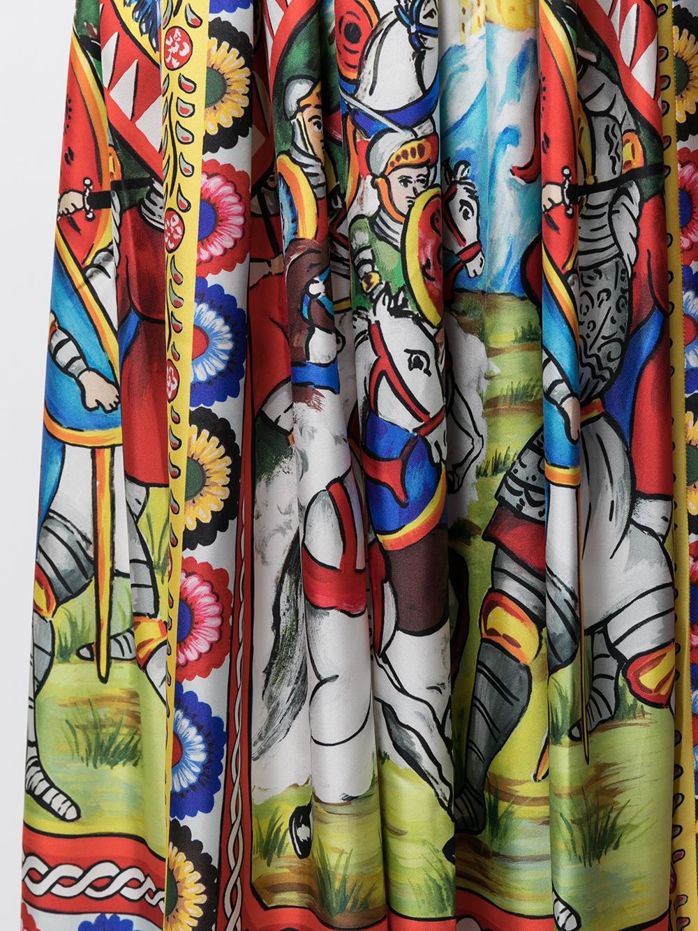 Carretto print midi skirt - 5