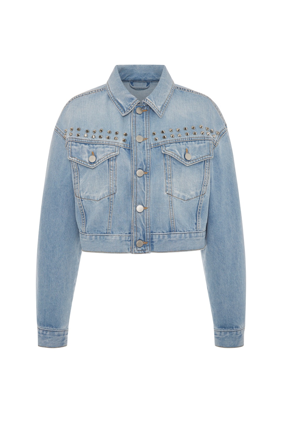 DENIM JACKET WITH EMBELLISHMENT - 1