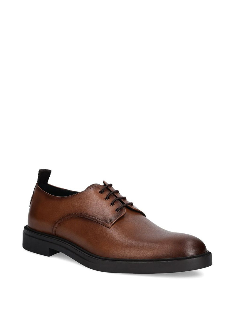 BOSS Calev leather lace-up derby shoes outlook
