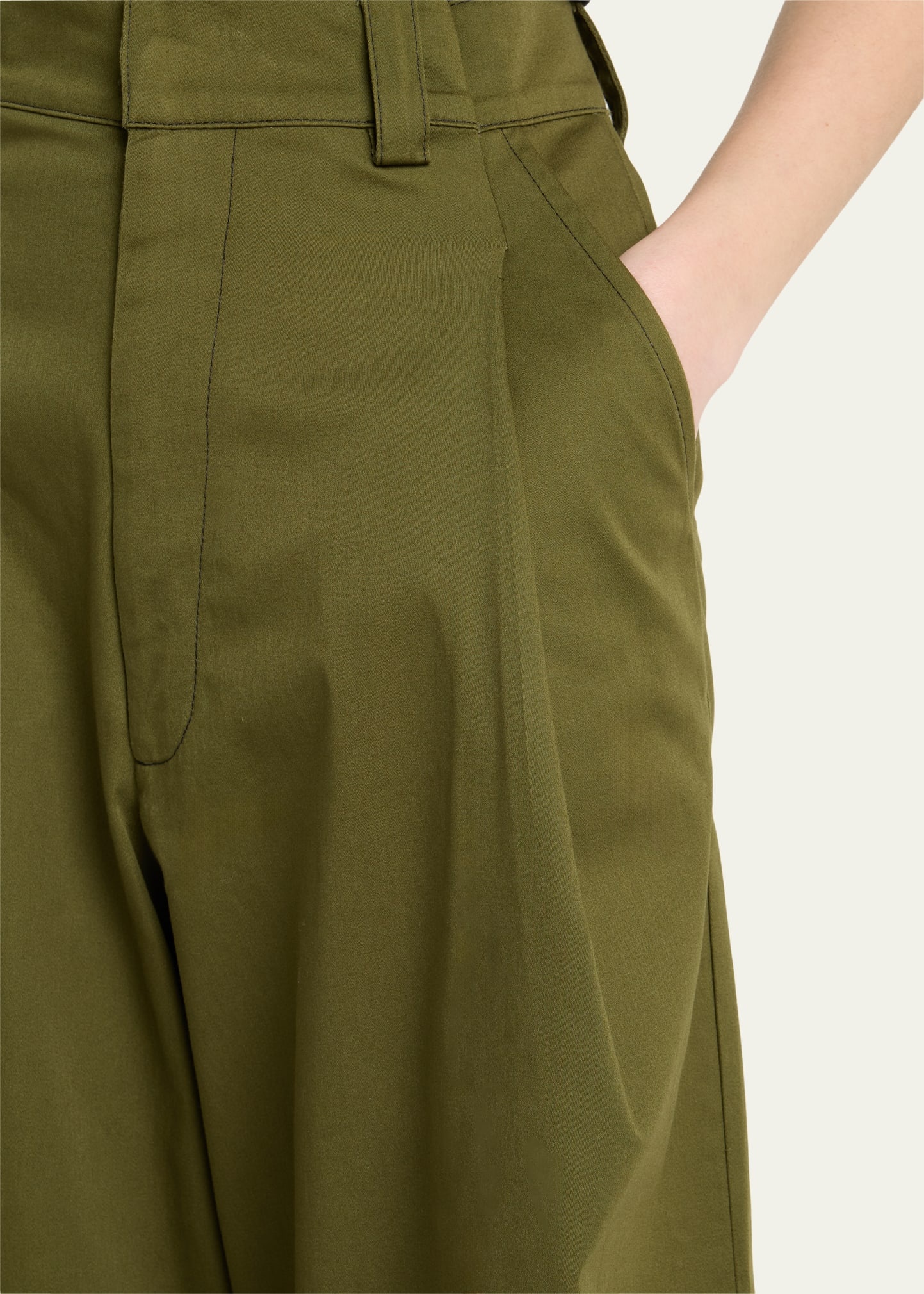 Olympe Pleated Wide Leg Pants - 5