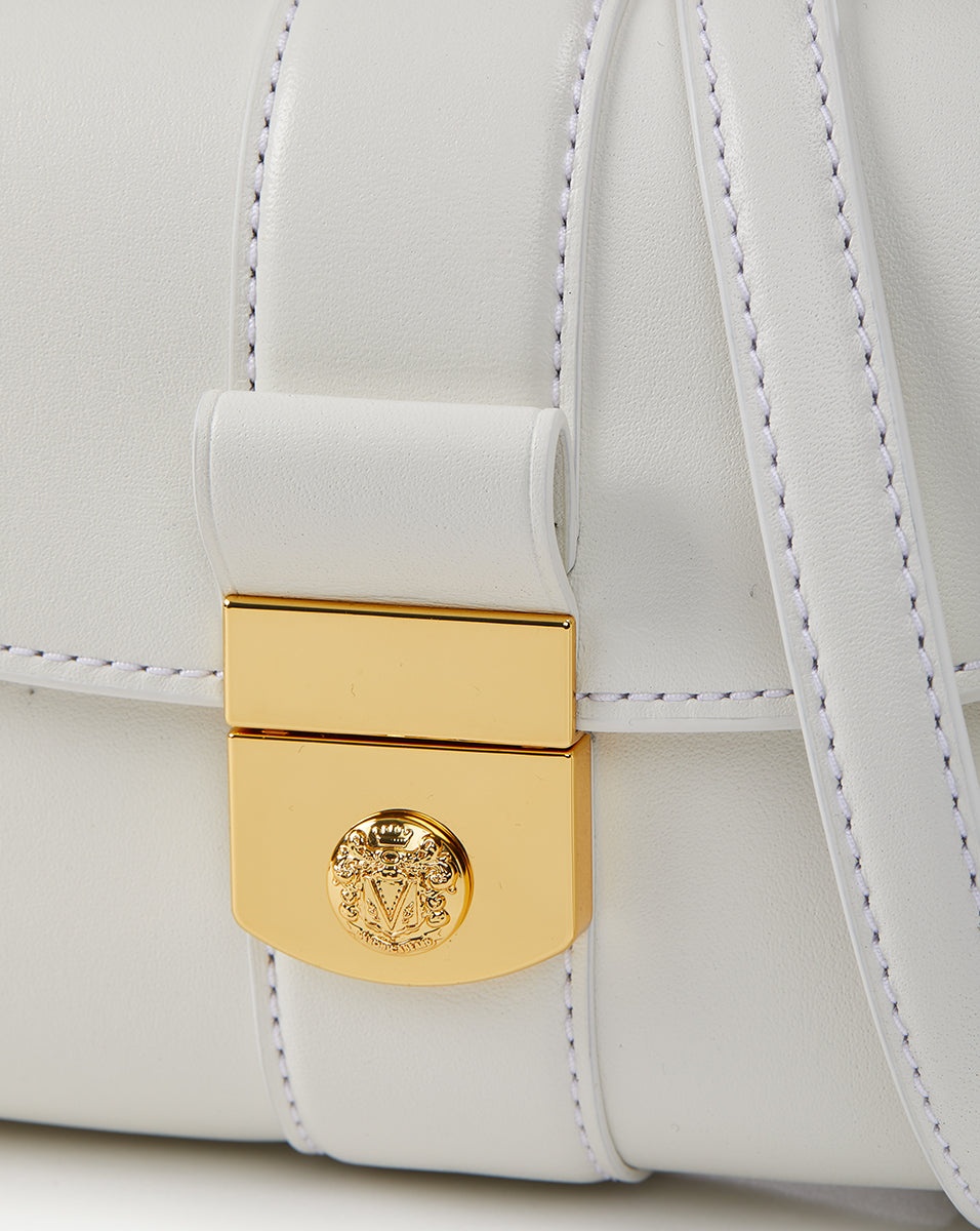 SMALL CREST LOCK TRAP BAG - 3