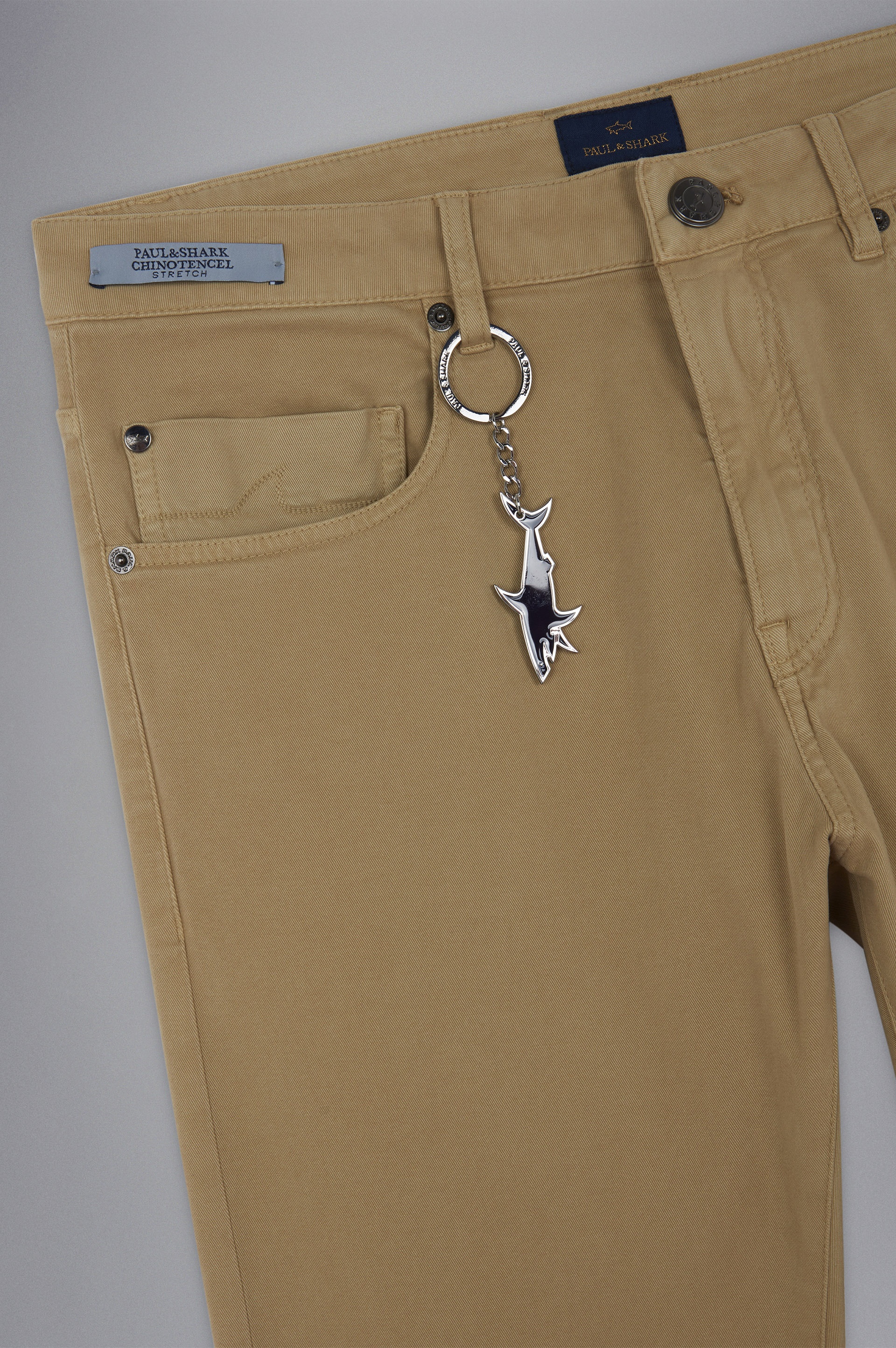 STRETCH COTTON 5 POCKETS TROUSERS - 5