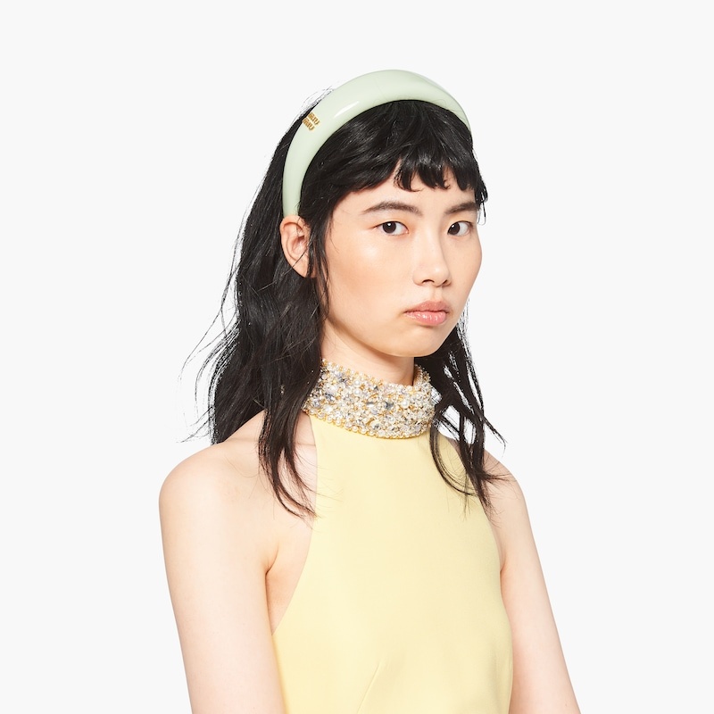 Patent leather headband - 5