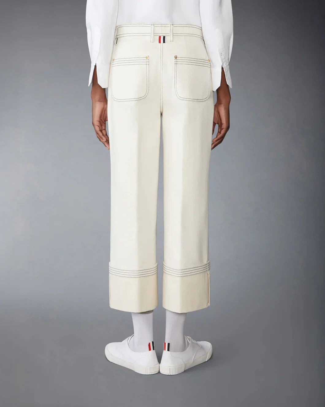 SELVEDGE DENIM WIDE LEG TROUSER - 3