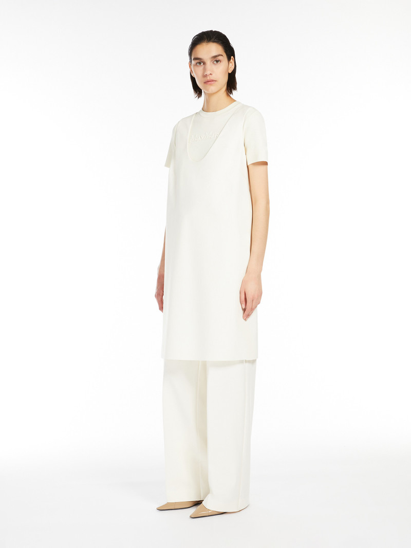 Max Mara ORCHE Straight-fit technical jersey trousers outlook