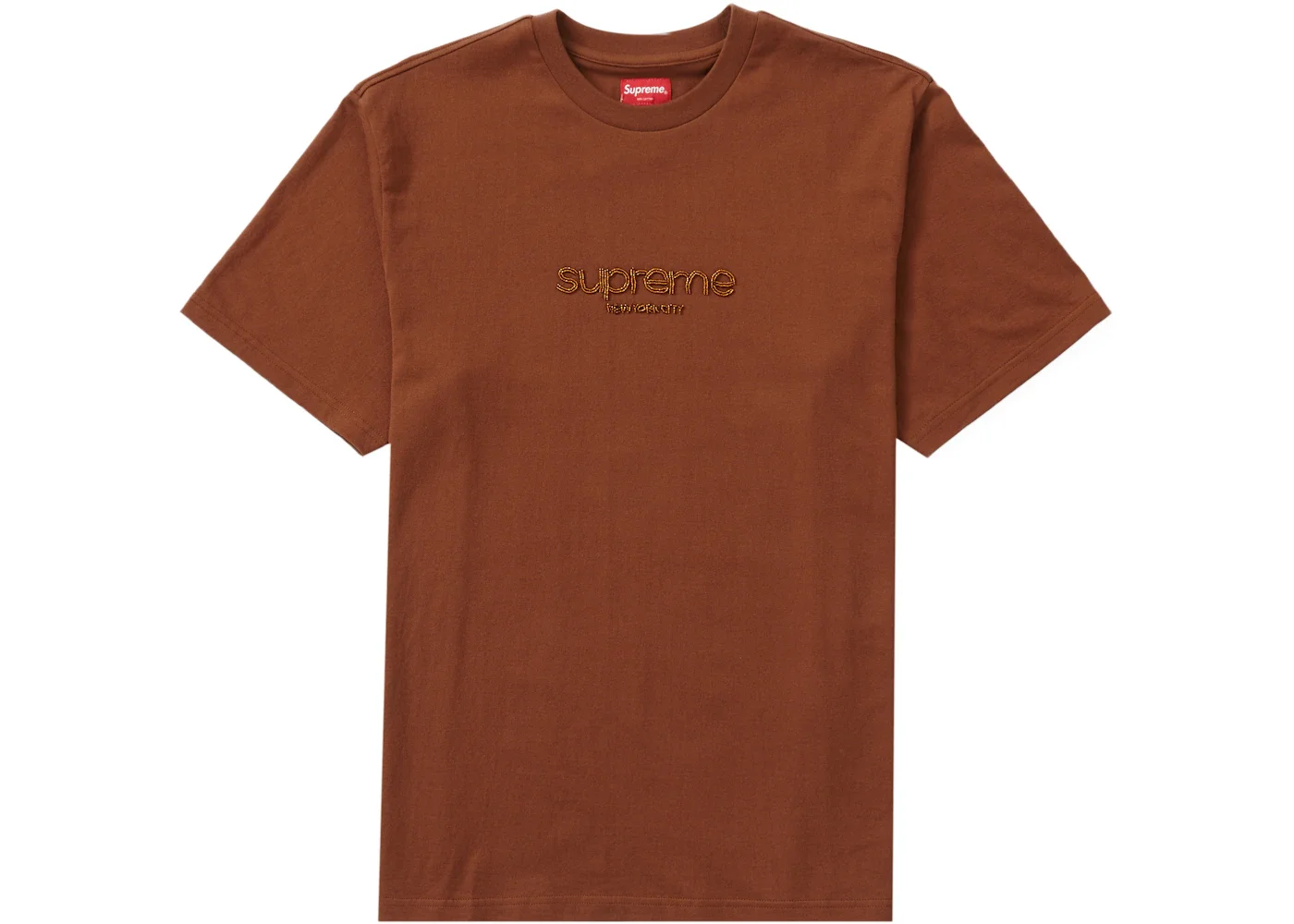Supreme Beaded Logo S/S Top Brown - 1