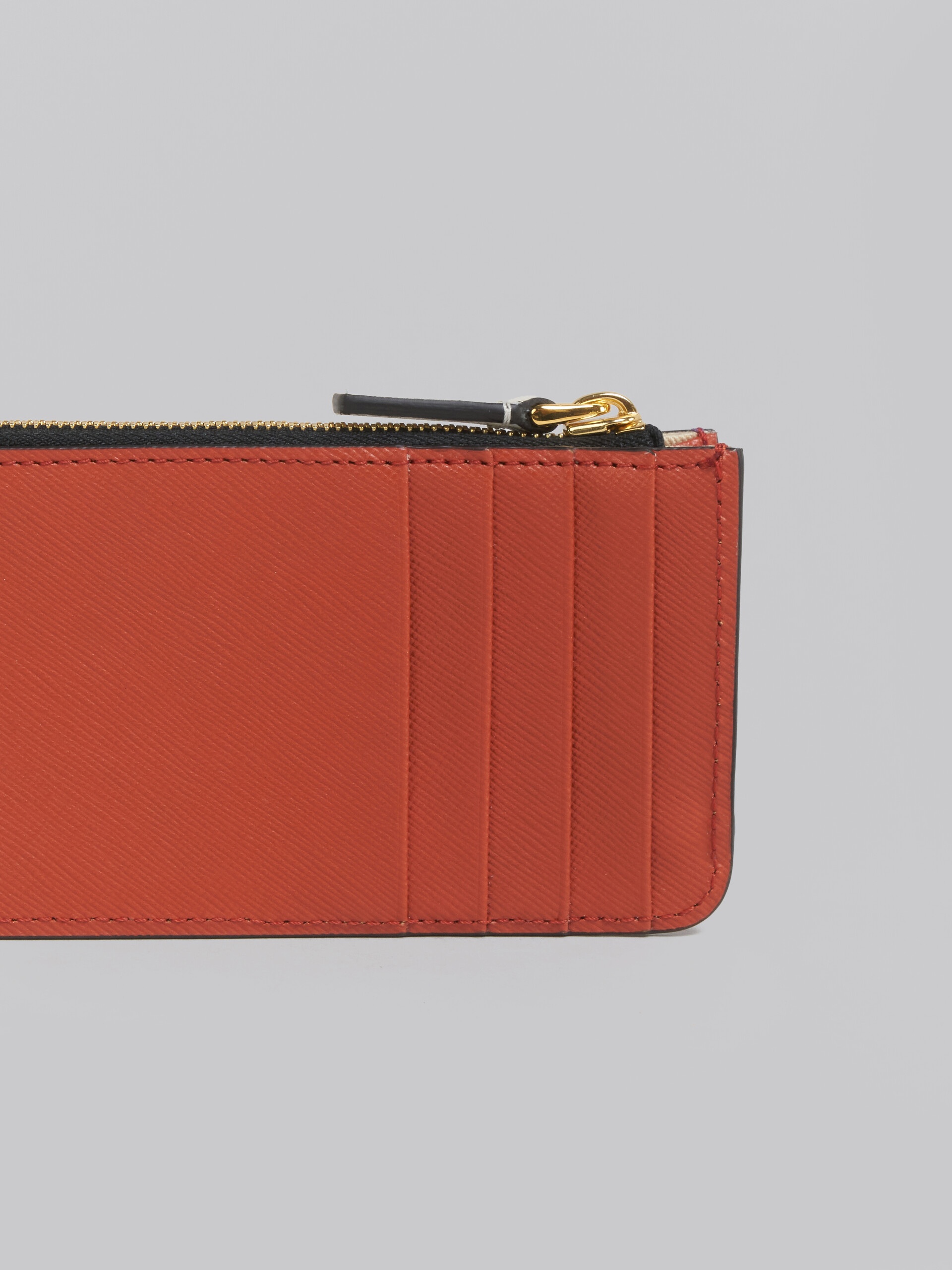 LILAC SAFFIANO LEATHER CARD CASE - 4