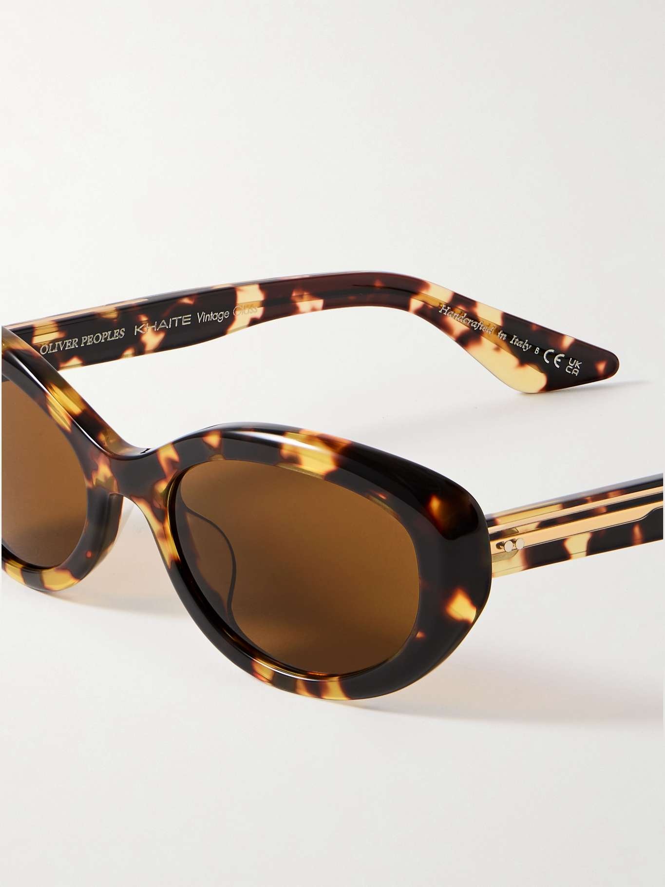 + Khaite 1969 oval-frame acetate sunglasses - 8