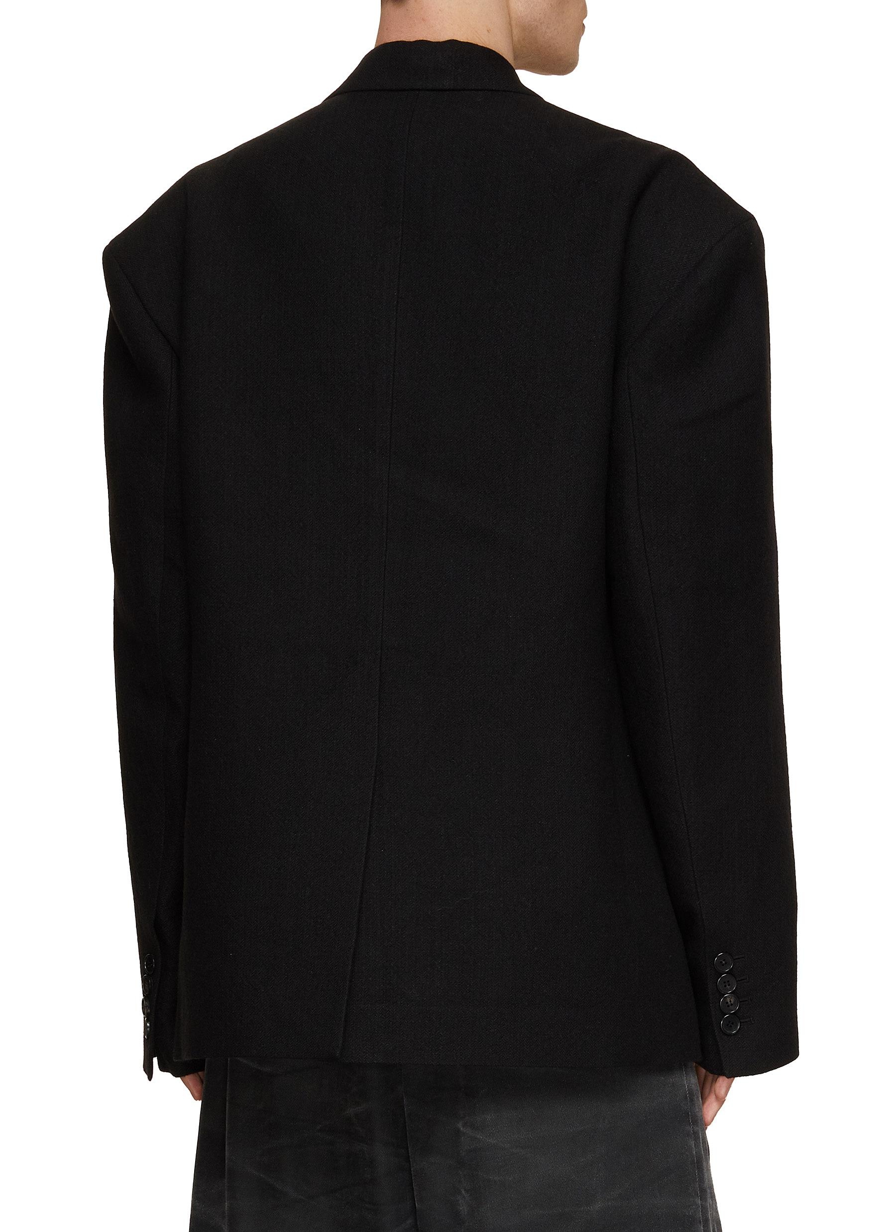 LAYERED DENIM BLAZER - 3