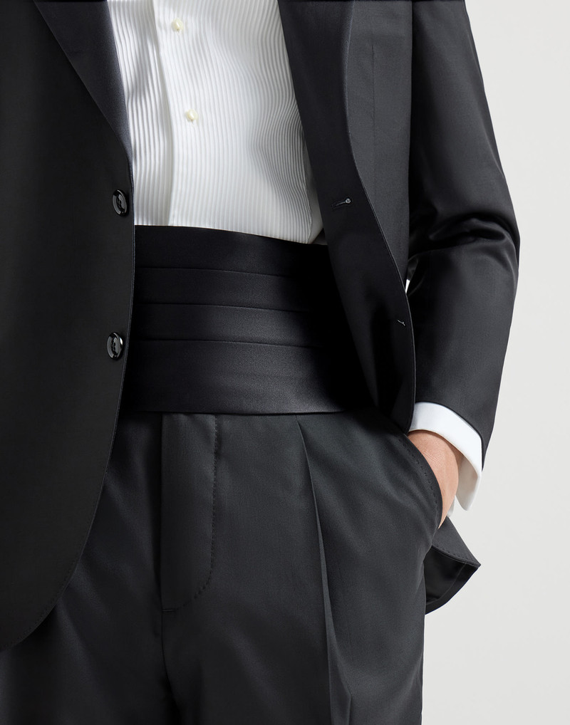 Silk and cotton satin cummerbund 3