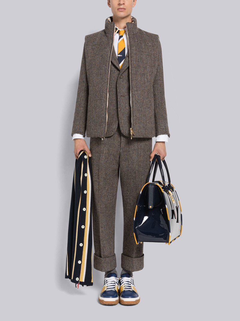 Herringbone Reversible Snap Front Vest 5