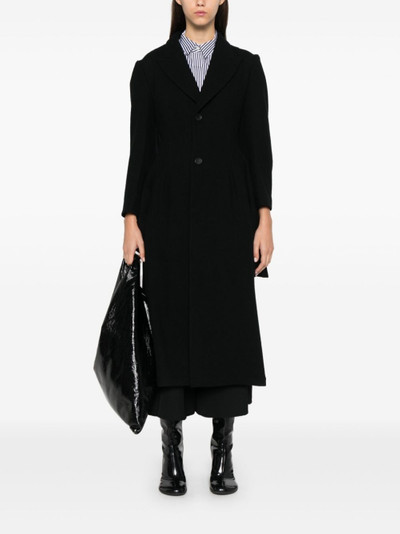 Yohji Yamamoto draped coat outlook