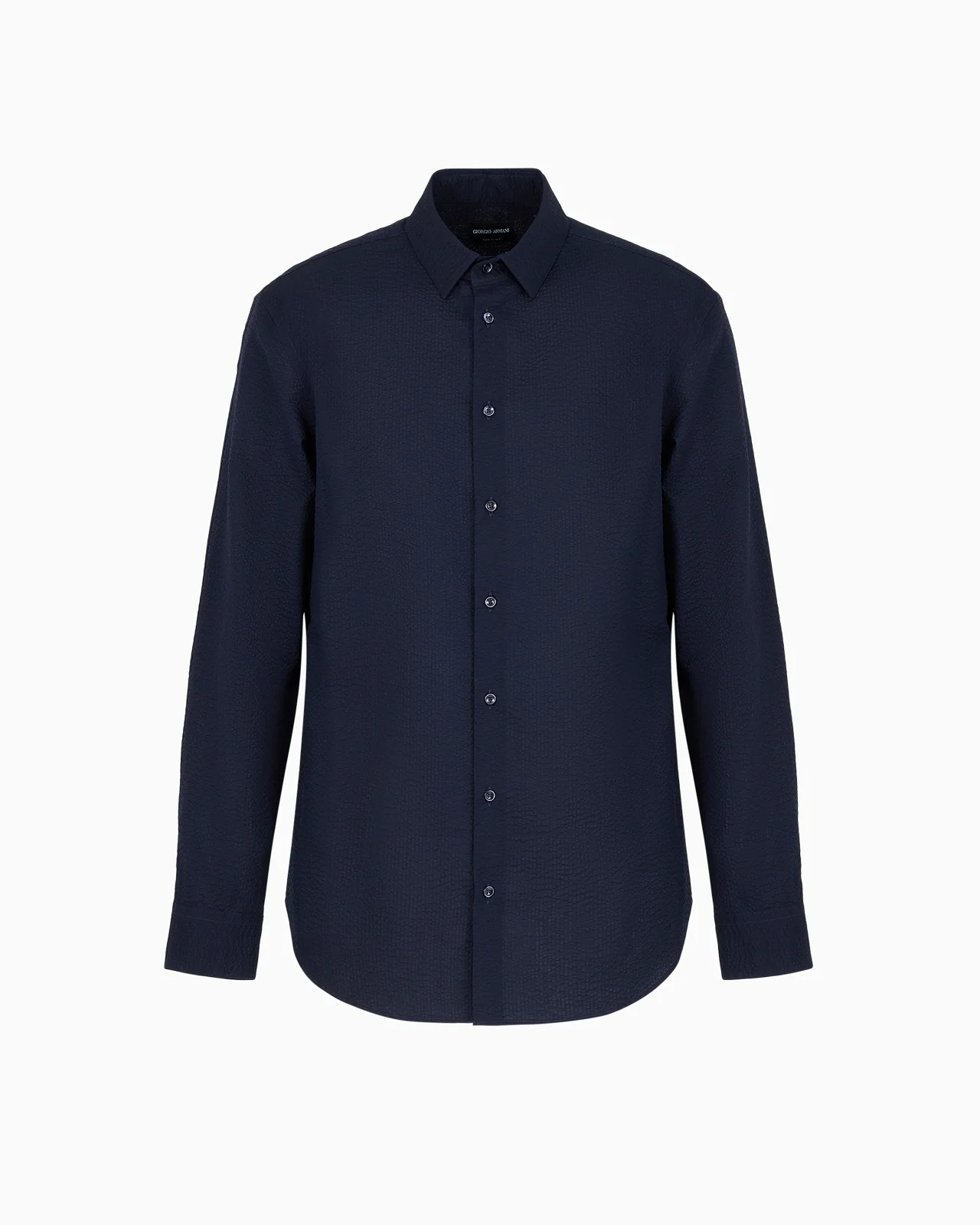 Regular-fit cotton-seersucker shirt - 1