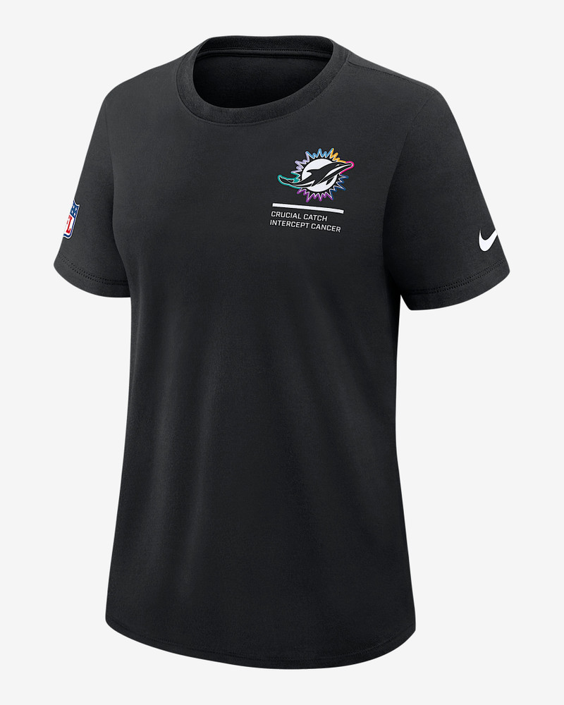 Miami Dolphins Crucial Catch Women's Nike Dri-FIT NFL T-Shirt 1