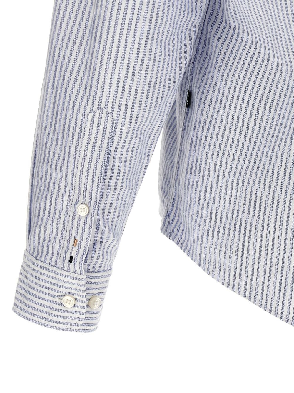 striped button-down shirt - 3