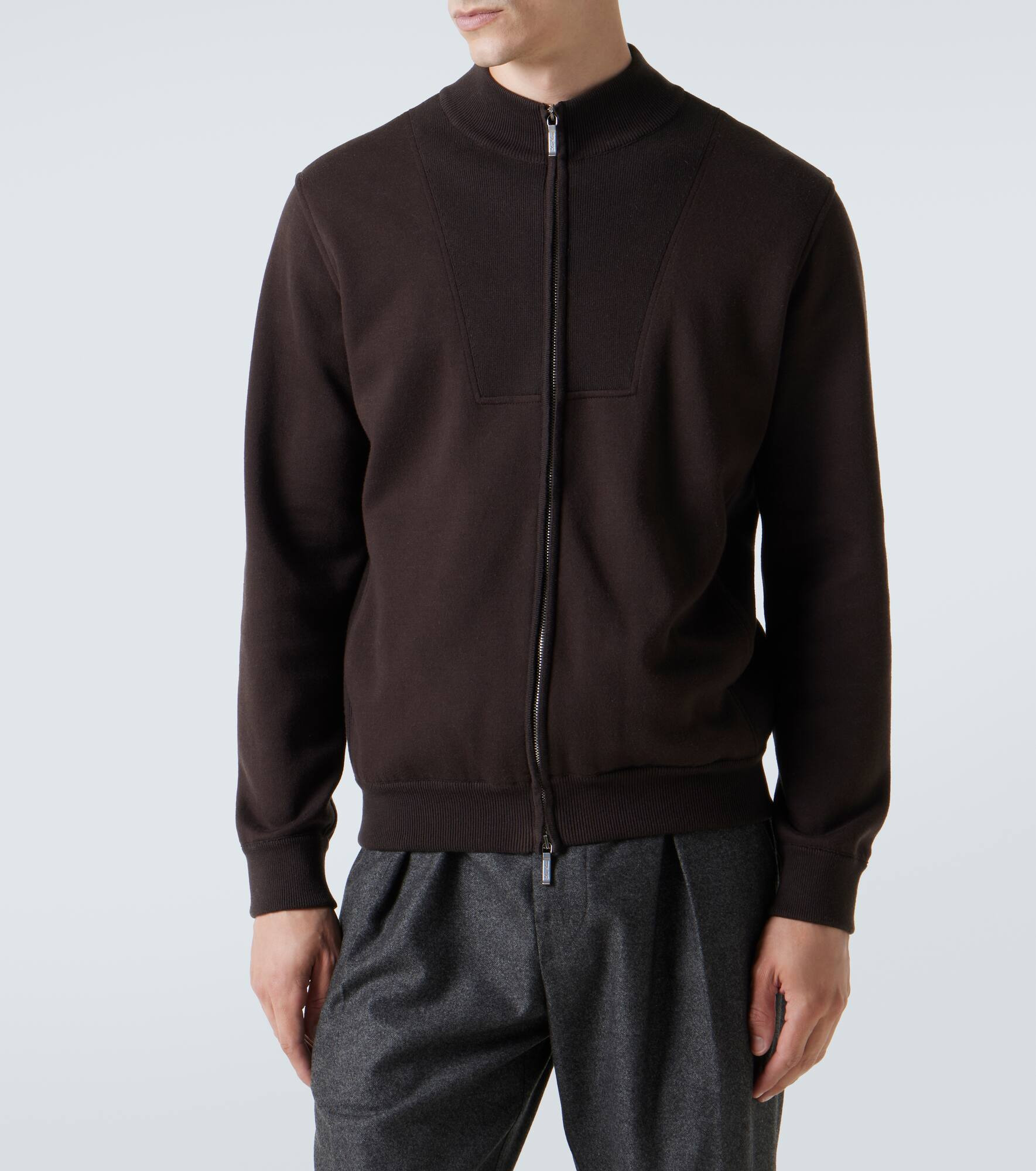 Whitney cotton-blend jersey bomber jacket - 3
