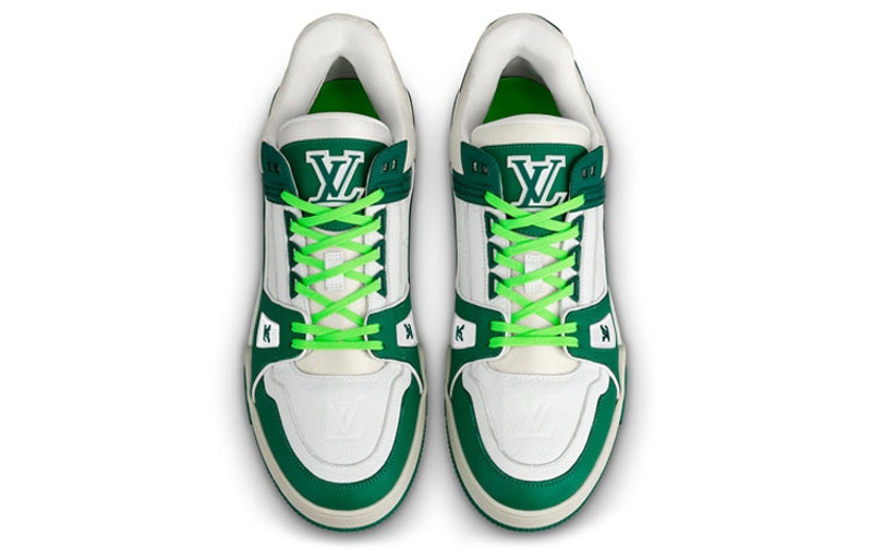 Louis Vuitton LOUIS VUITTON Trainer Sneakers 'White Green' 1A8125 outlook