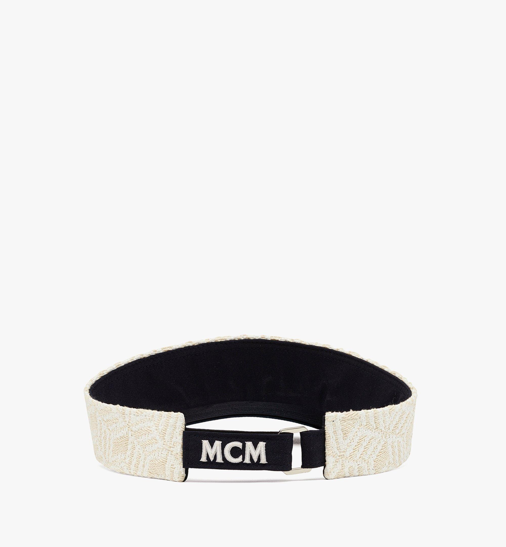 Visor in Cubic Monogram Raffia - 3